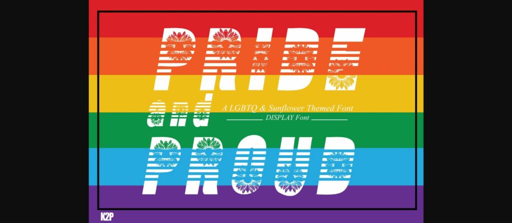 Pride and Proud Font Poster 5