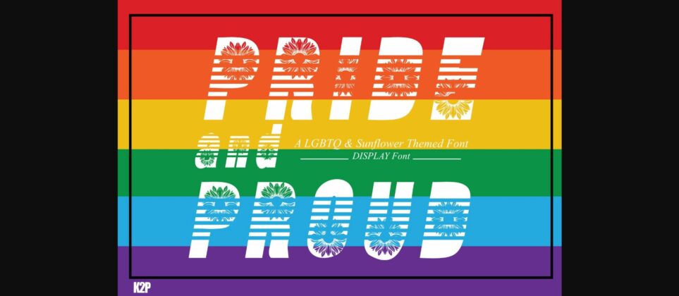 Pride and Proud Font Poster 5