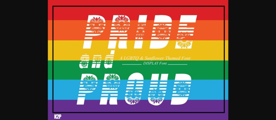 Pride and Proud Font Poster 5