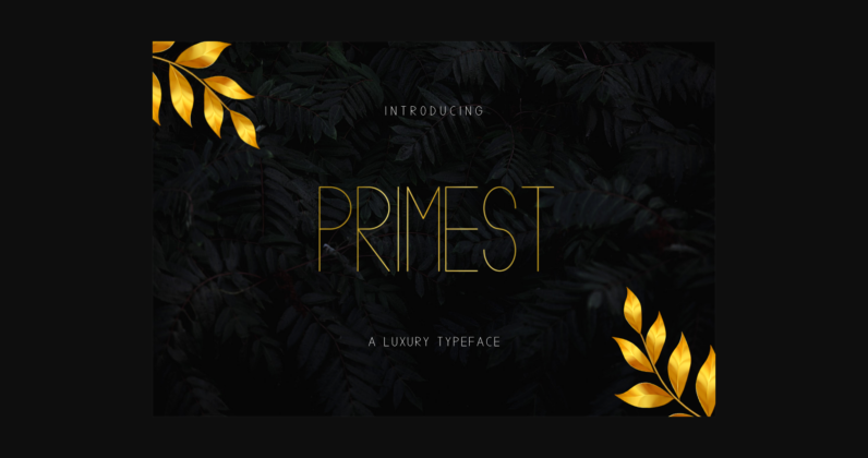 Primest Font Poster 1