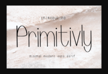 Primitivly Font Poster 1