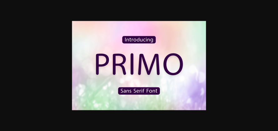 Primo Font Poster 3