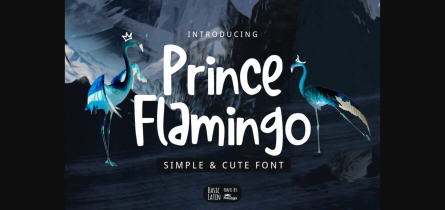 Prince Flamingo Font Poster 3
