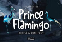 Prince Flamingo Font Poster 1