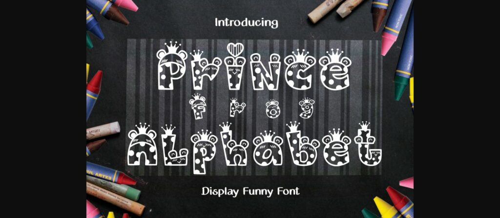 Prince Frog Alphabet Font Poster 3