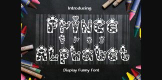 Prince Frog Alphabet Font Poster 1