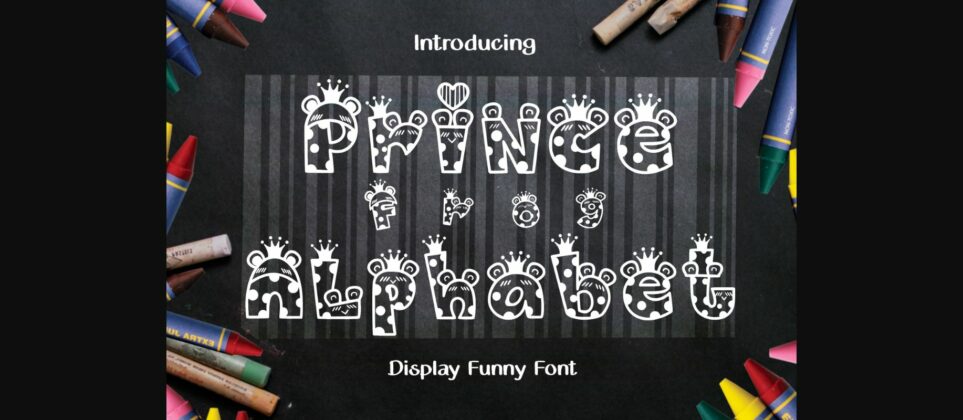 Prince Frog Alphabet Font Poster 1