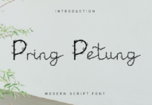 Pring Petung Font Poster 1