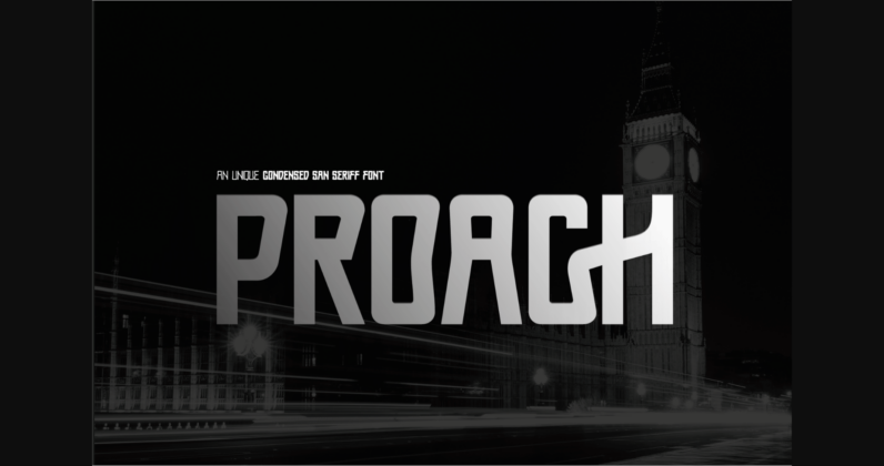 Proach Font Poster 3