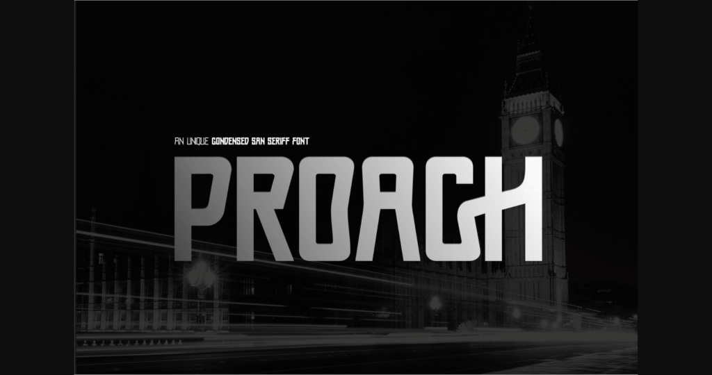 Proach Font Poster 1