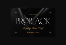 Problack Font Poster 1