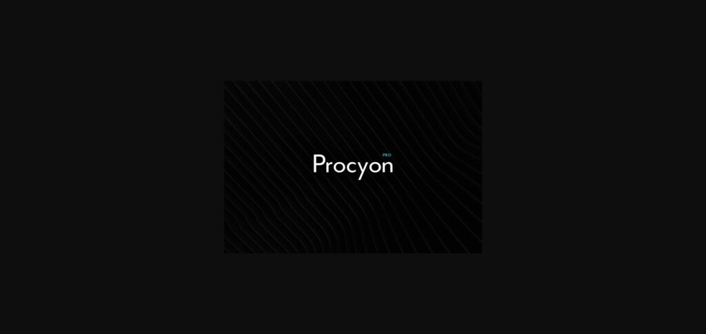 Procyon Font Poster 3