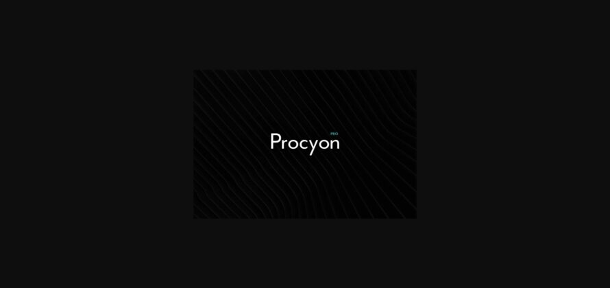 Procyon Font Poster 3