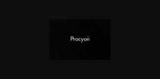 Procyon Font Poster 1