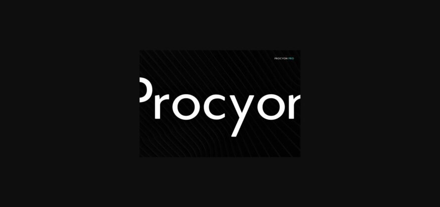 Procyon Font Poster 4