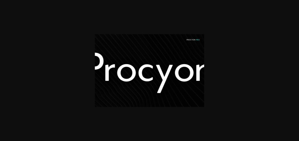 Procyon Font Poster 2