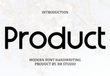 Product Font Poster 1
