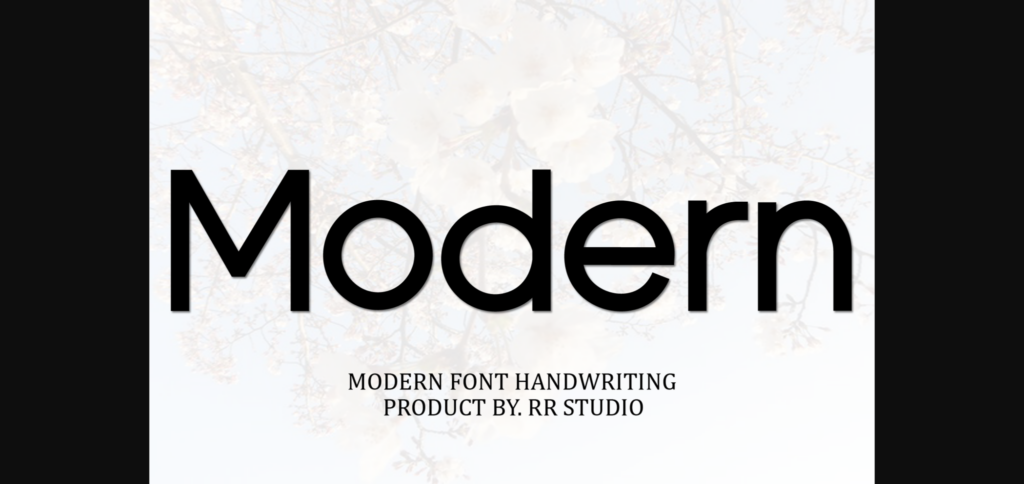Product Font Poster 6