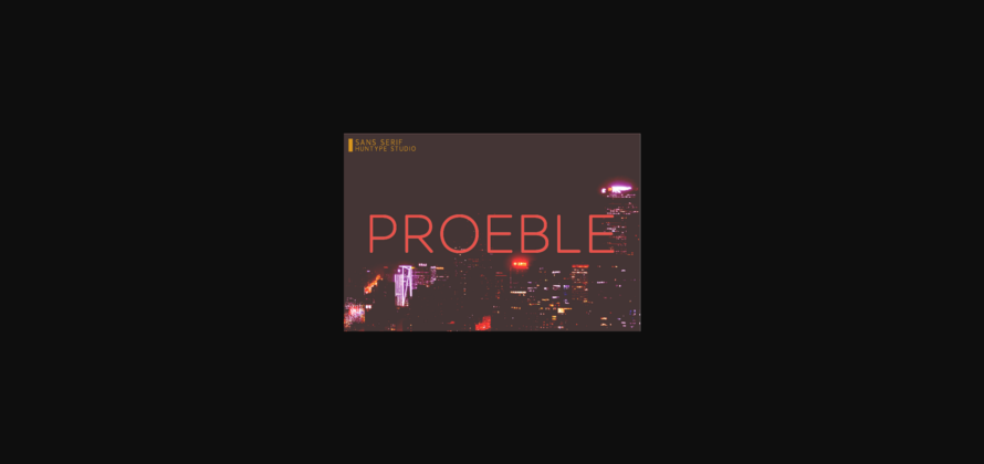 Proeble Font Poster 3