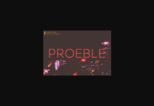 Proeble Font Poster 1