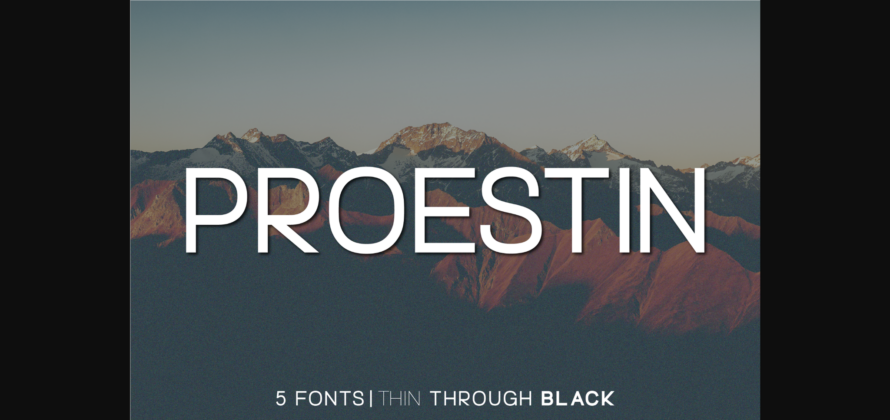 Proestin Font Poster 3