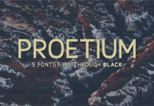 Proetium Font Poster 1