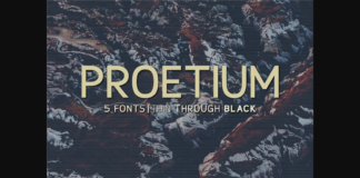 Proetium Font Poster 1