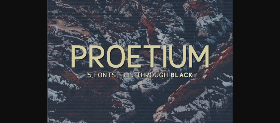 Proetium Font Poster 1