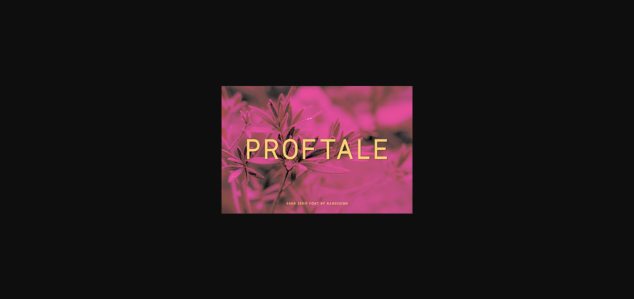 Proftale Font Poster 3