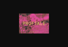 Proftale Font Poster 1