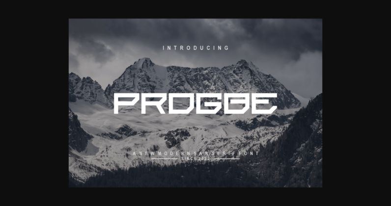 Progbe Font Poster 3