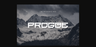 Progbe Font Poster 1