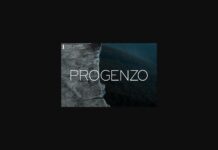 Progenzo Font Poster 1