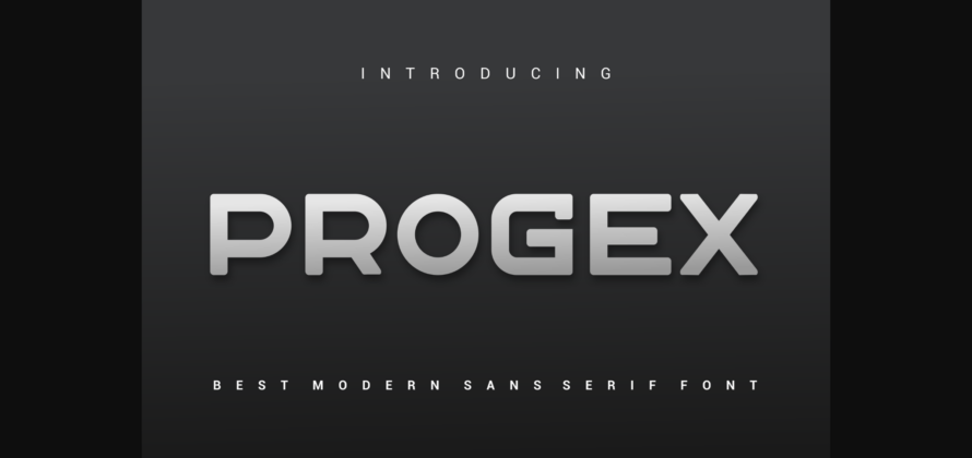 Progex Font Poster 3