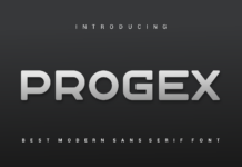 Progex Font Poster 1