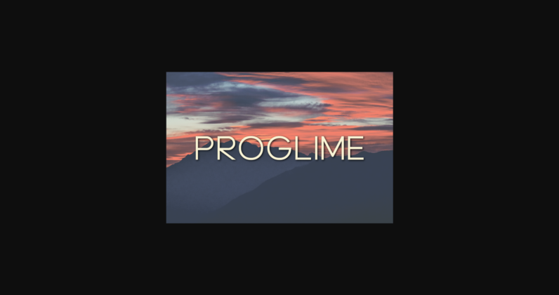 Proglime Font Poster 3