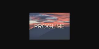 Proglime Font Poster 1