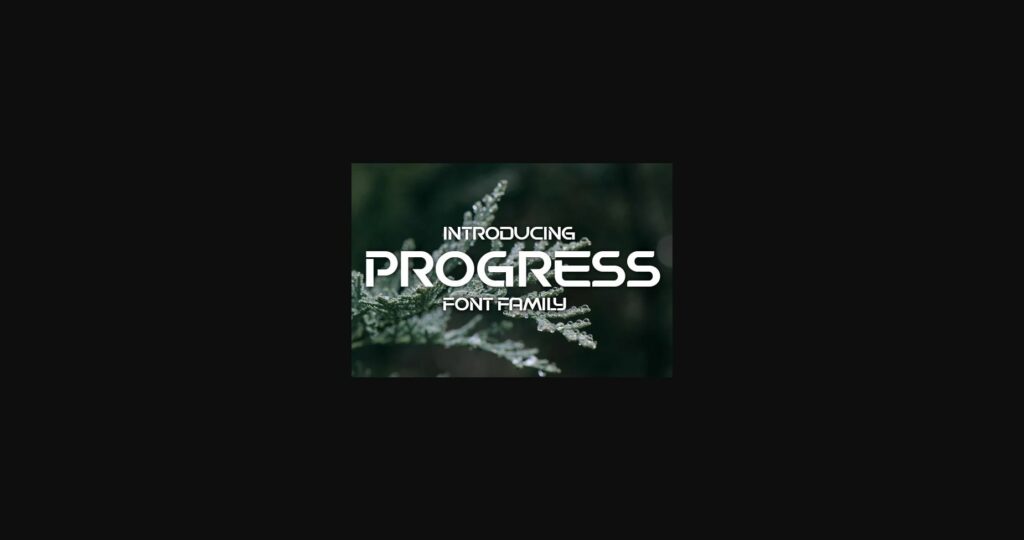 Progress Font Poster 1