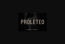 Proleteo Font Poster 1