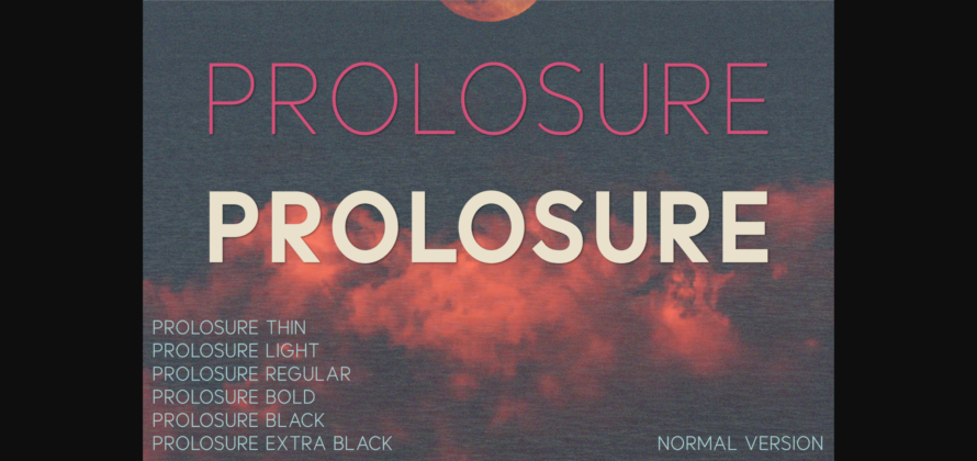 Prolosure Font Poster 3