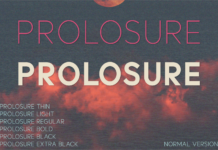 Prolosure Font Poster 1