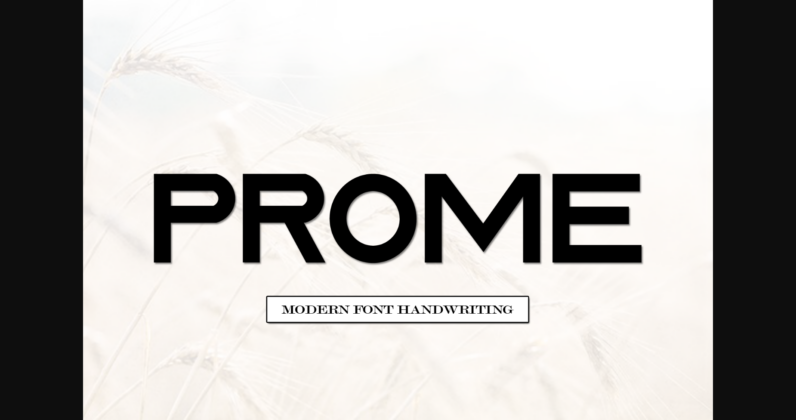 Prome Font Poster 3