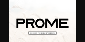 Prome Font Poster 1
