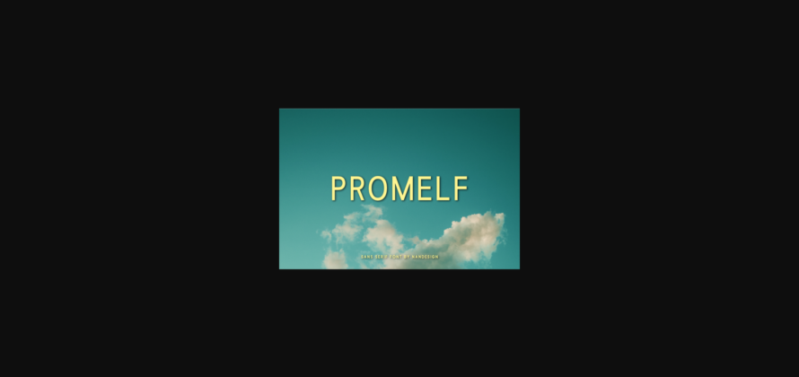 Promelf Font Poster 3