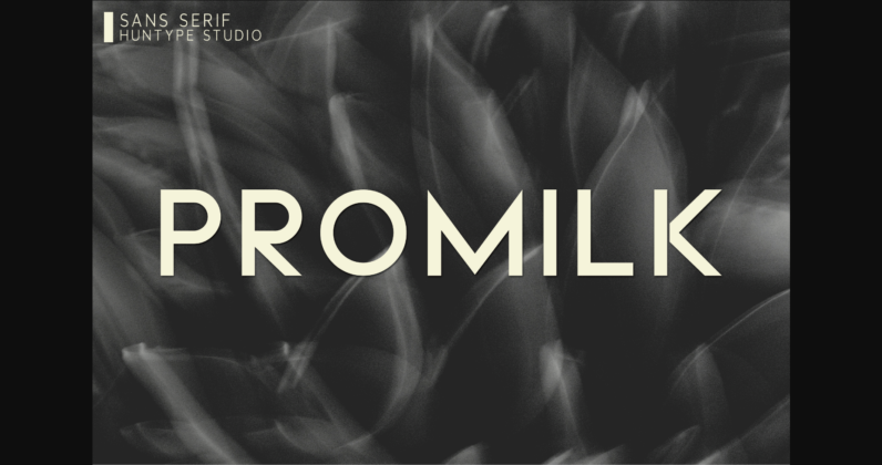 Promilk Font Poster 3