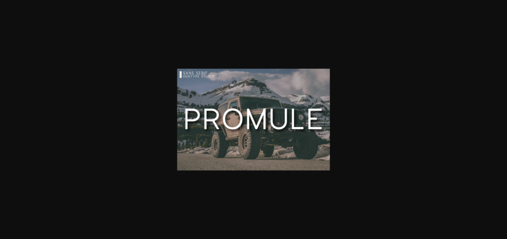 Promule Font Poster 3