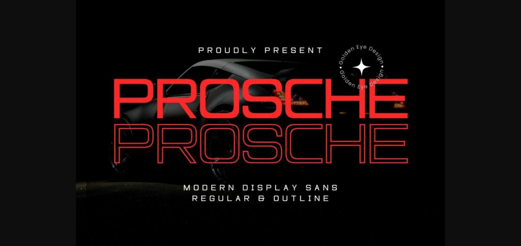 Prosche Font Poster 3