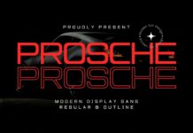 Prosche Font Poster 1