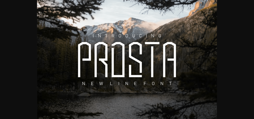 Prosta Font Poster 3