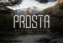 Prosta Font Poster 1